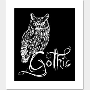 Owl Gothic Posters and Art